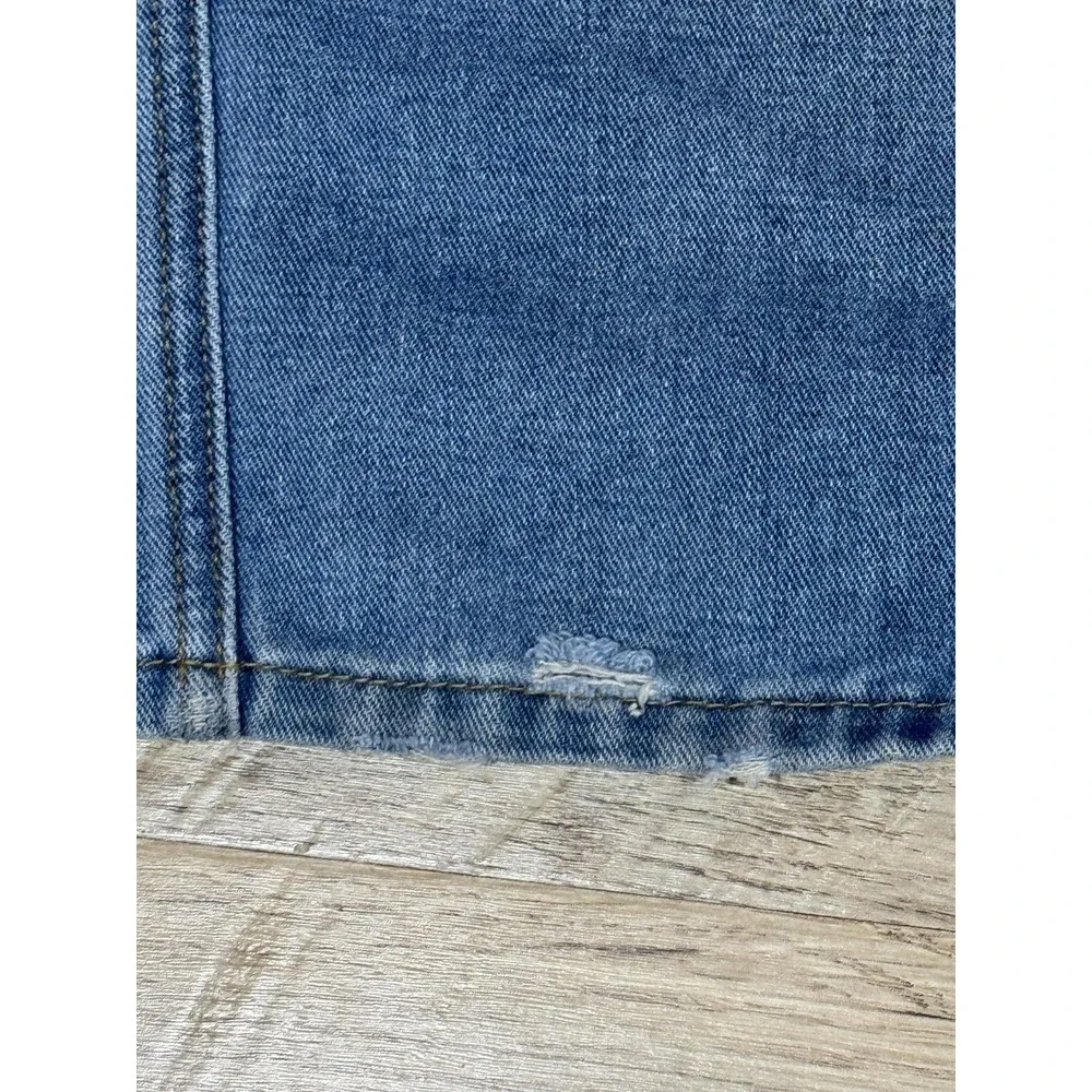 Denim Bib Overalls Womens Small Blue 100% Cotton Utility Workwear Pockets Casual